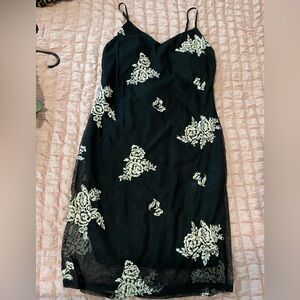 Papaya black / gold mini dress - size M - excellent condition
